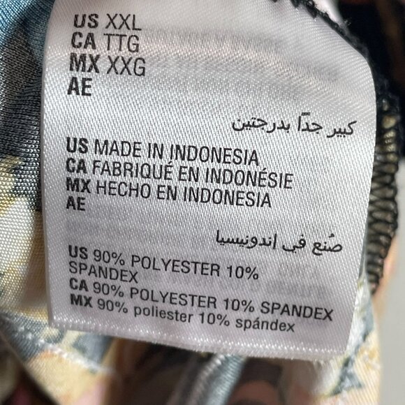 JM Collection Womens Plus XXL Floral Tunic Top 3/4 Sleeve Multicolor Stretch - Picture 4 of 10